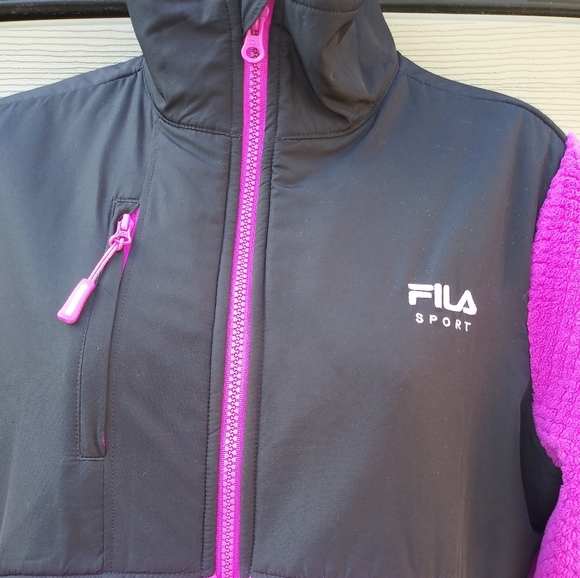 FILA Sport Zip-up Faux Fur Jacket - Picture 6 of 6